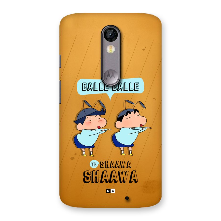 Balle Balle Shinchan Back Case for Moto X Force