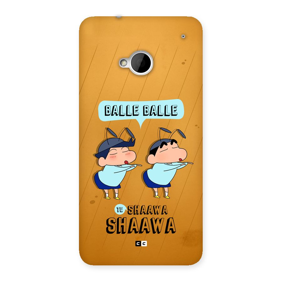 Balle Balle Shinchan Back Case for One M7 (Single Sim)