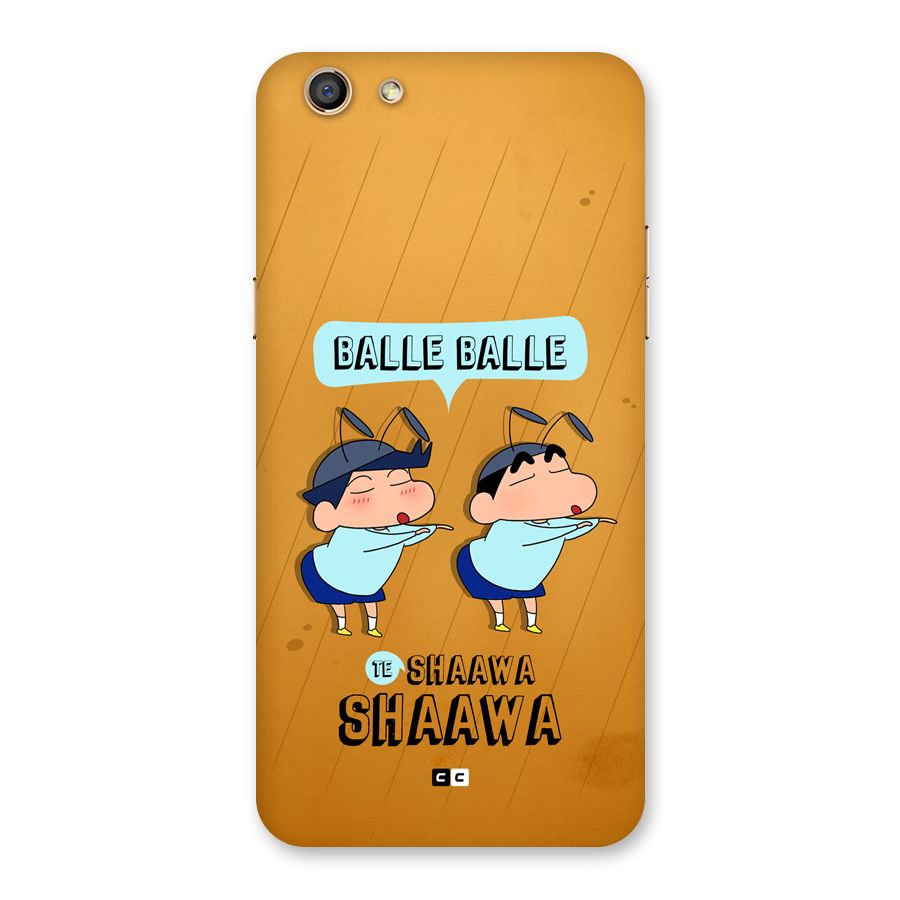 Balle Balle Shinchan Back Case for Oppo F3