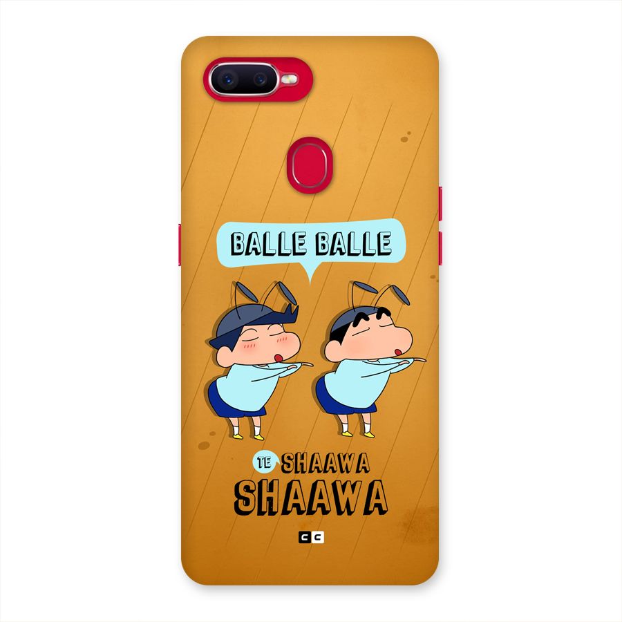 Balle Balle Shinchan Back Case for Oppo F9 Pro