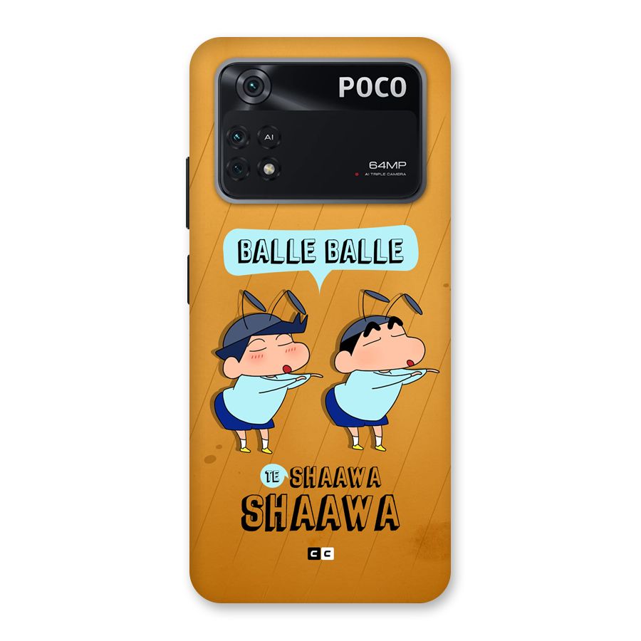 Balle Balle Shinchan Back Case for Poco M4 Pro 4G