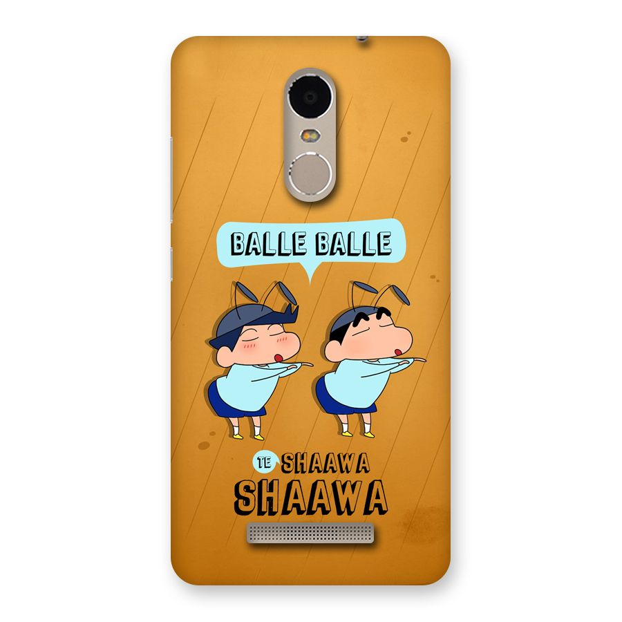 Balle Balle Shinchan Back Case for Redmi Note 3