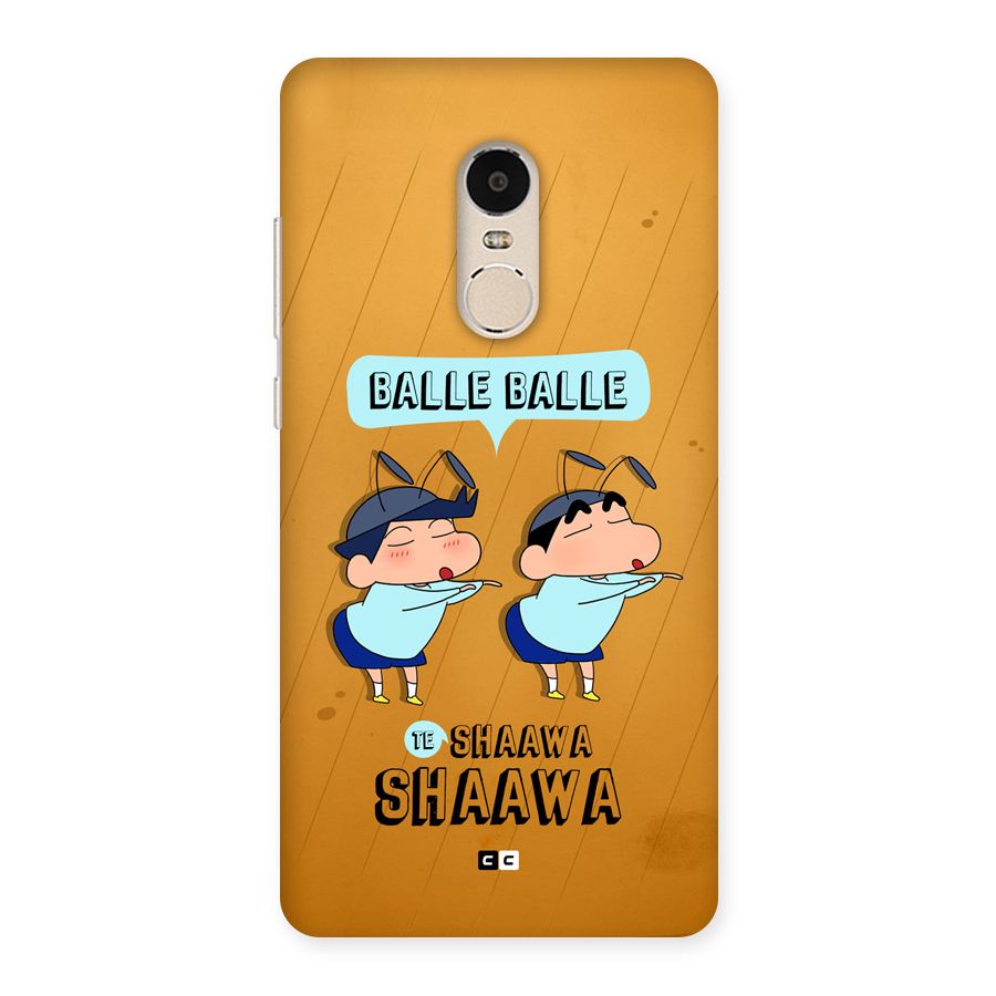 Balle Balle Shinchan Back Case for Redmi Note 4