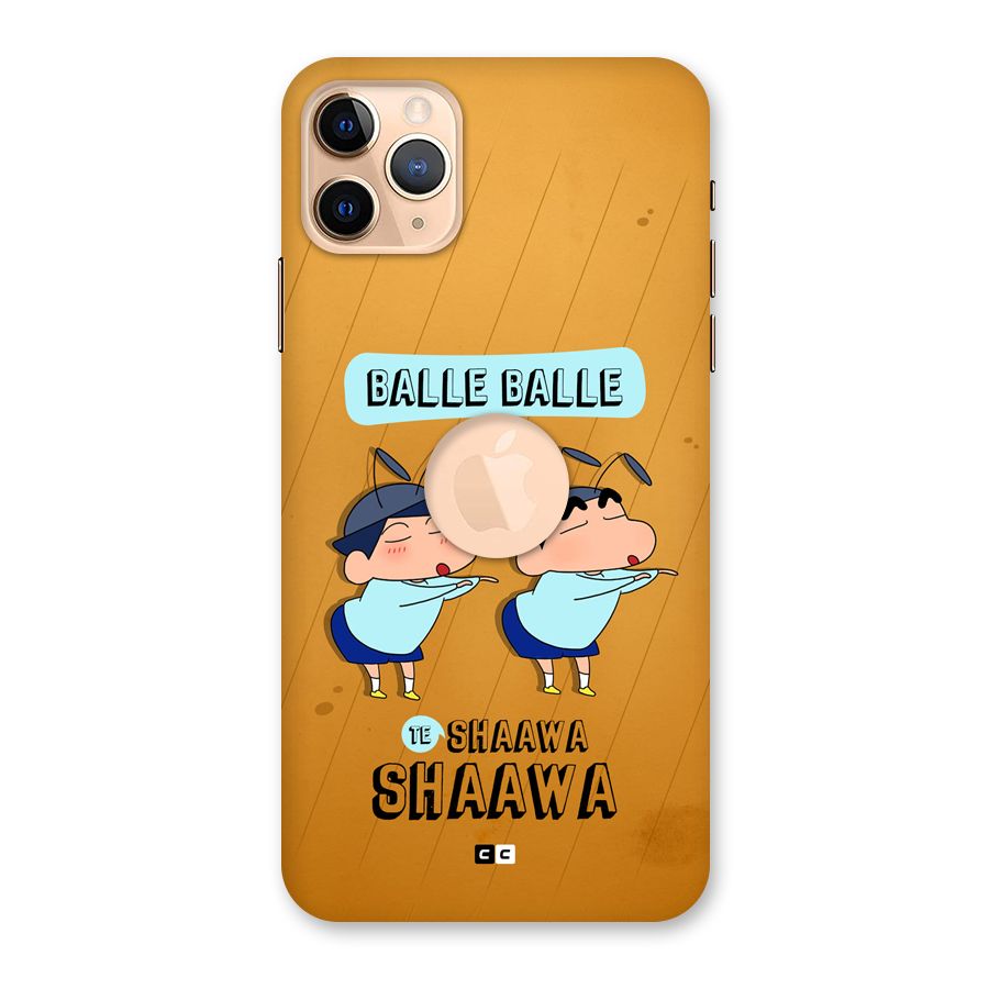 Balle Balle Shinchan Back Case for iPhone 11 Pro Max Logo Cut