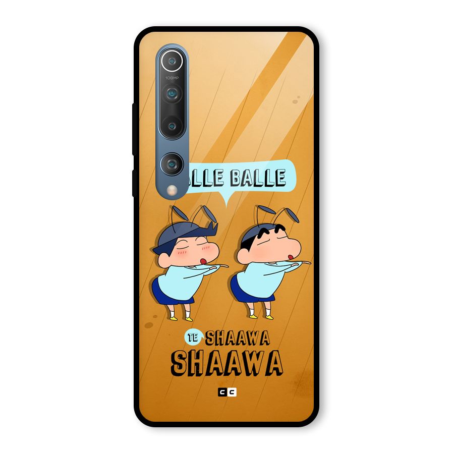 Balle Balle Shinchan Glass Back Case for Mi 10
