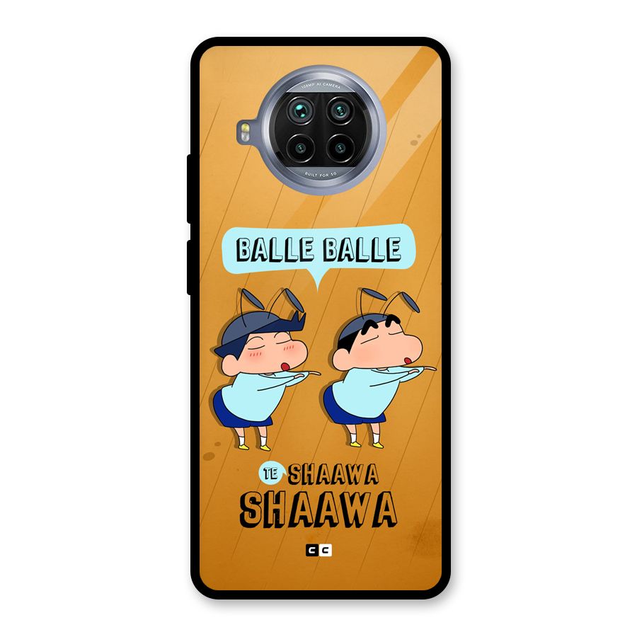 Balle Balle Shinchan Glass Back Case for Mi 10i