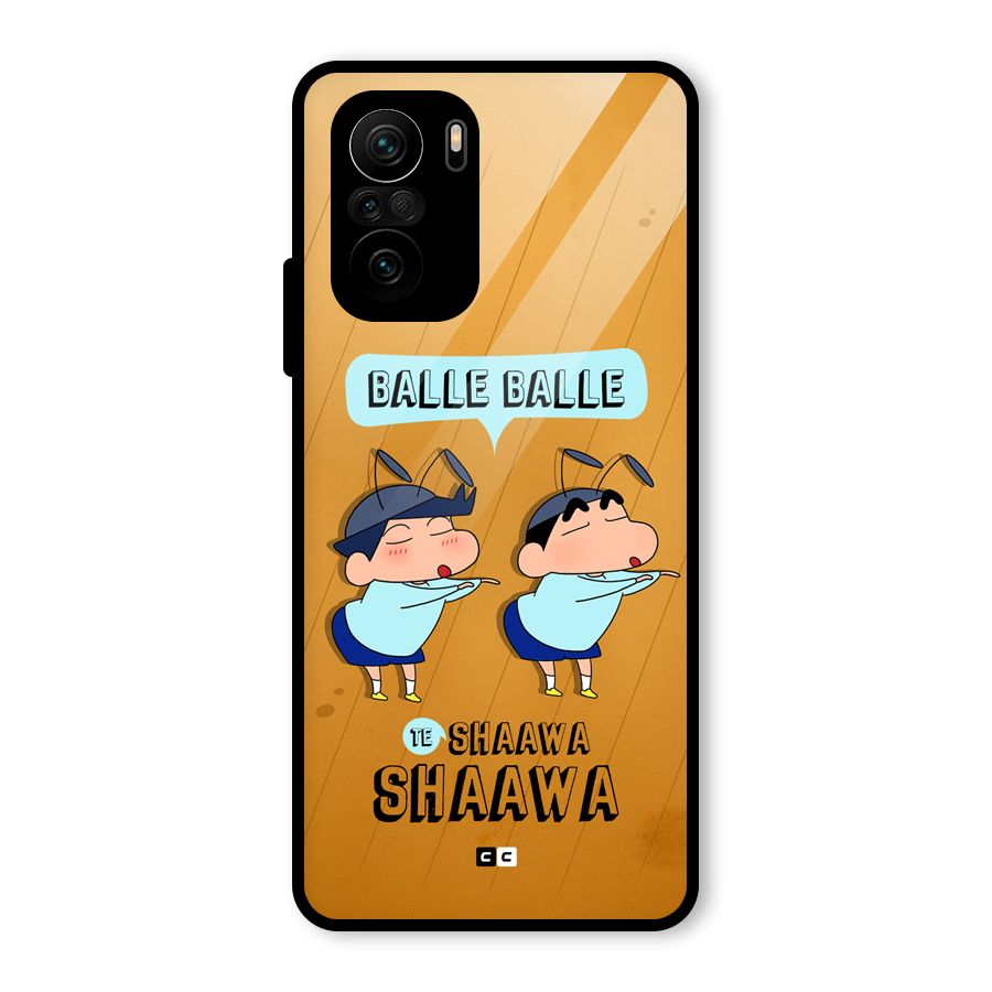 Balle Balle Shinchan Glass Back Case for Mi 11X Pro