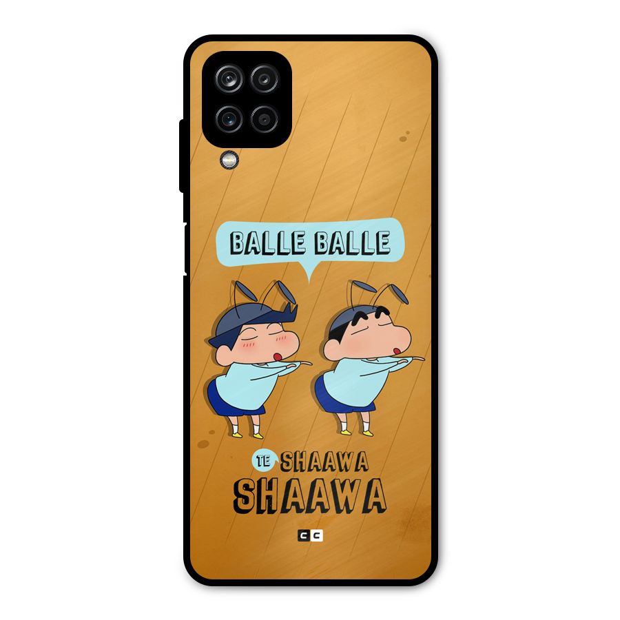 Balle Balle Shinchan Metal Back Case for Galaxy A12