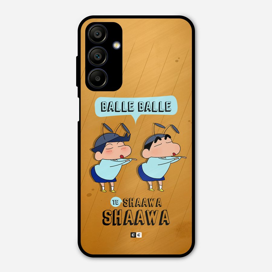 Balle Balle Shinchan Metal Back Case for Galaxy A15 5G