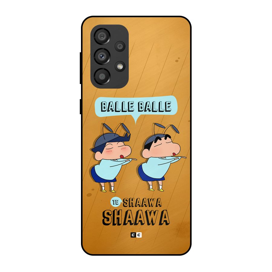 Balle Balle Shinchan Metal Back Case for Galaxy A33 5G