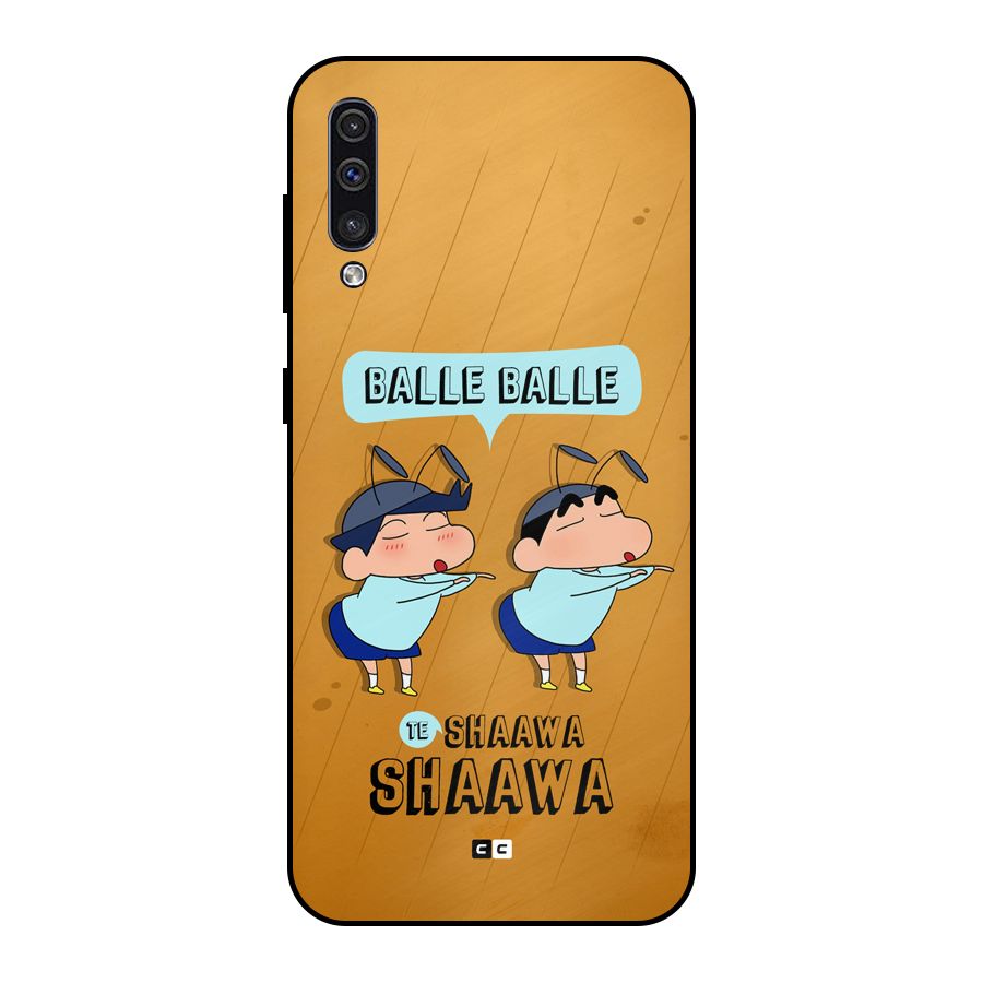 Balle Balle Shinchan Metal Back Case for Galaxy A50s