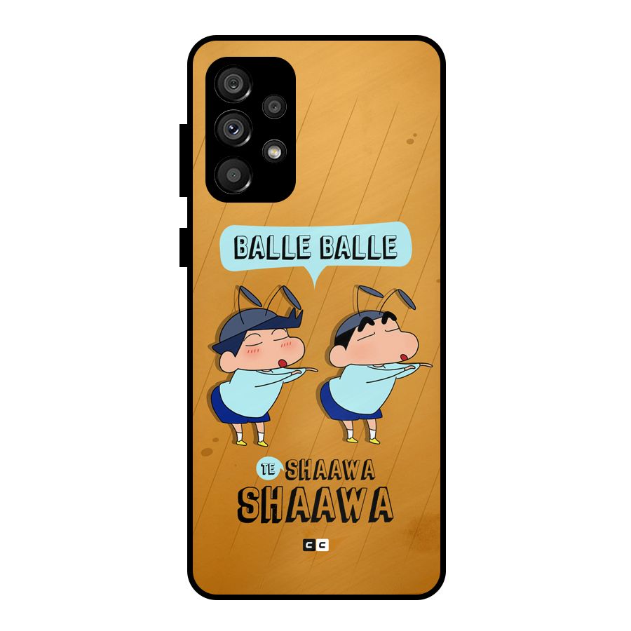 Balle Balle Shinchan Metal Back Case for Galaxy A73 5G