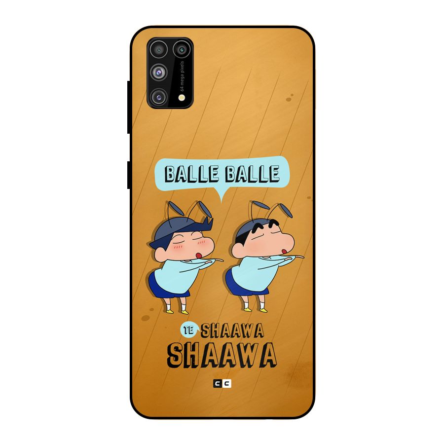 Balle Balle Shinchan Metal Back Case for Galaxy F41