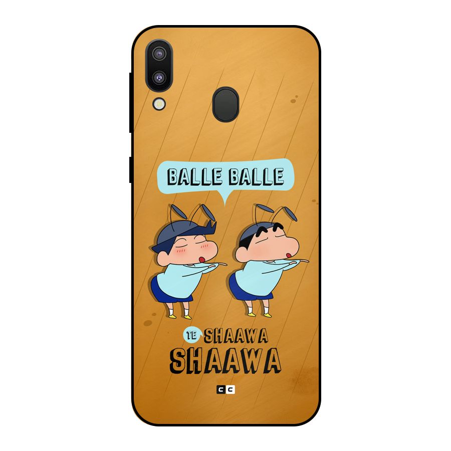 Balle Balle Shinchan Metal Back Case for Galaxy M20