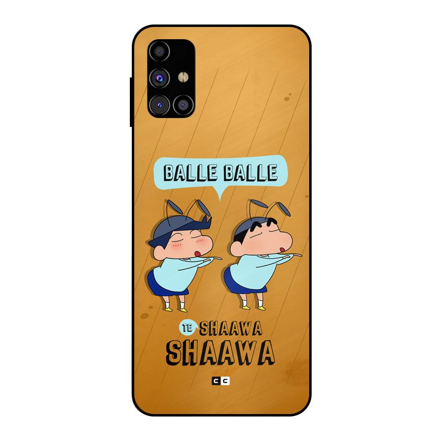 Balle Balle Shinchan Metal Back Case for Galaxy M31s