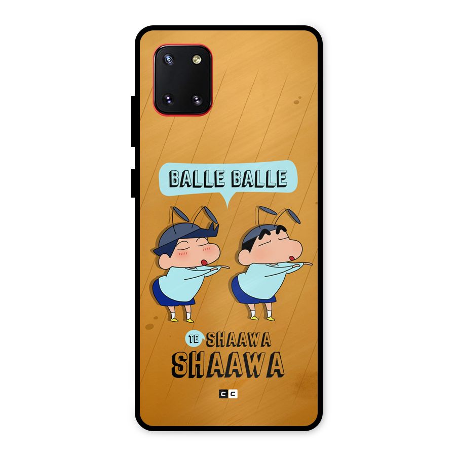 Balle Balle Shinchan Metal Back Case for Galaxy Note 10 Lite