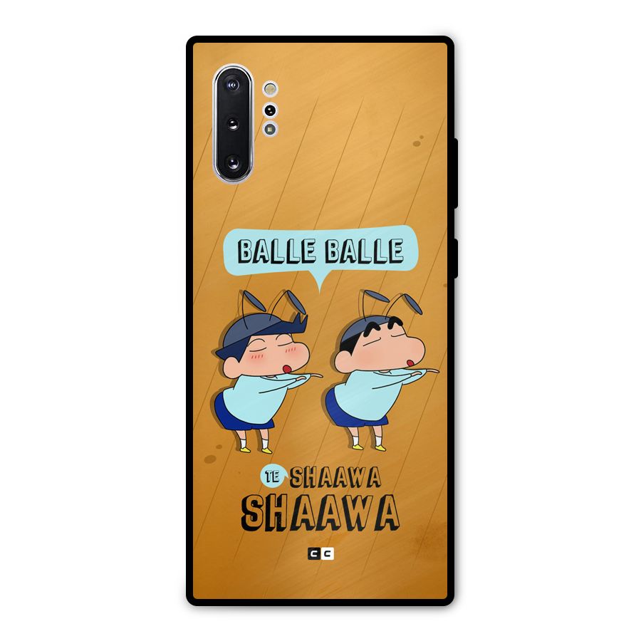 Balle Balle Shinchan Metal Back Case for Galaxy Note 10 Plus