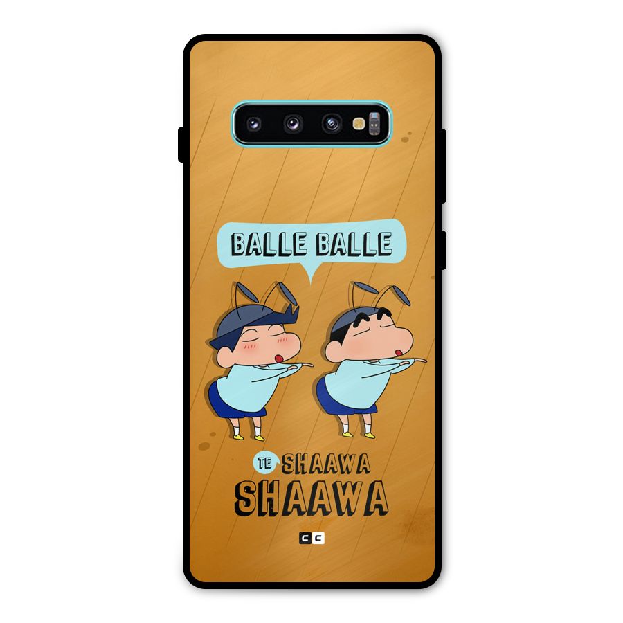Balle Balle Shinchan Metal Back Case for Galaxy S10 Plus