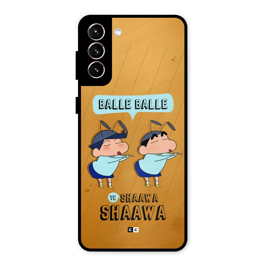 Balle Balle Shinchan Metal Back Case for Galaxy S21 Plus