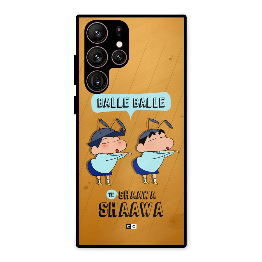 Balle Balle Shinchan Metal Back Case for Galaxy S22 Ultra 5G