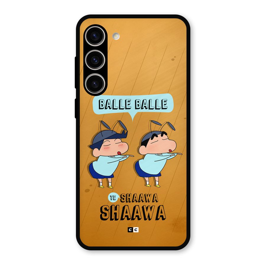 Balle Balle Shinchan Metal Back Case for Galaxy S23 Plus