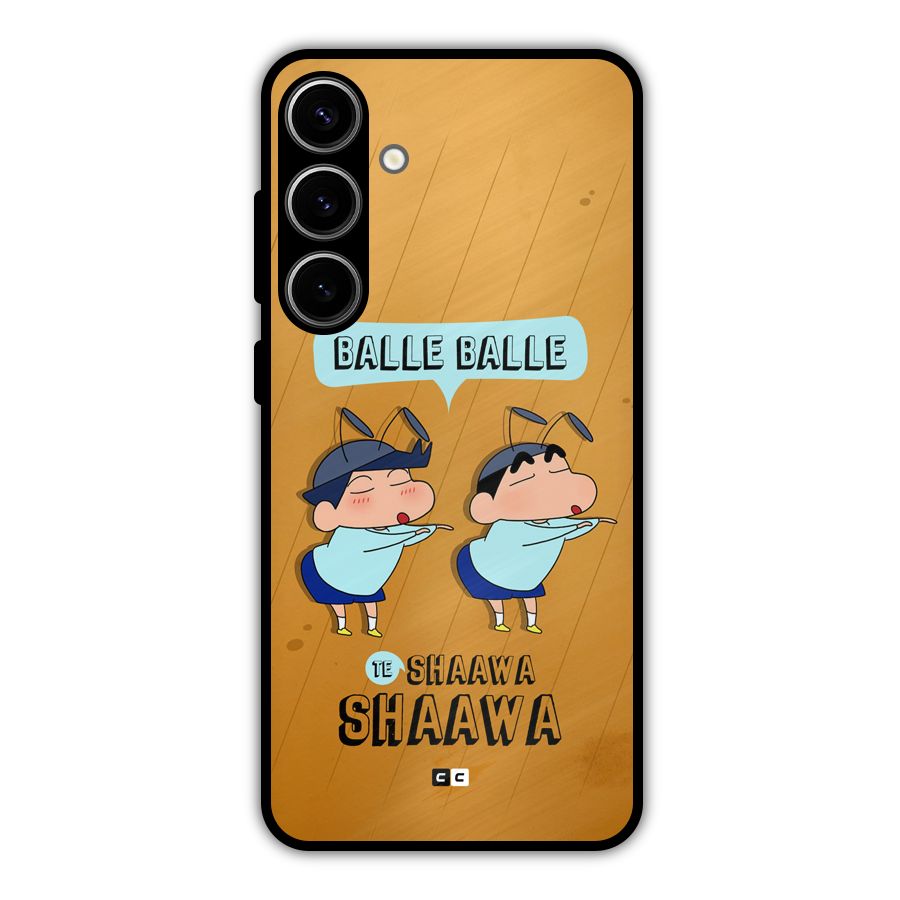 Balle Balle Shinchan Metal Back Case for Galaxy S24 Plus