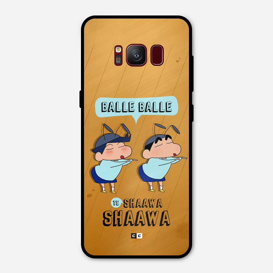 Balle Balle Shinchan Metal Back Case for Galaxy S8