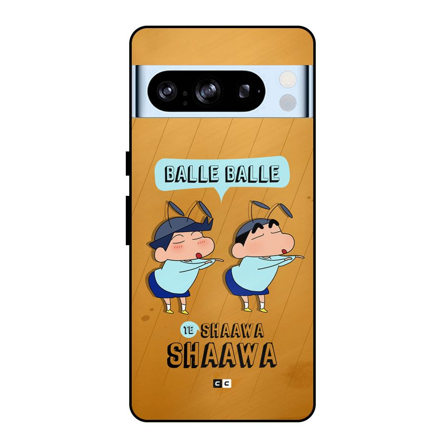 Balle Balle Shinchan Metal Back Case for Google Pixel 8 Pro