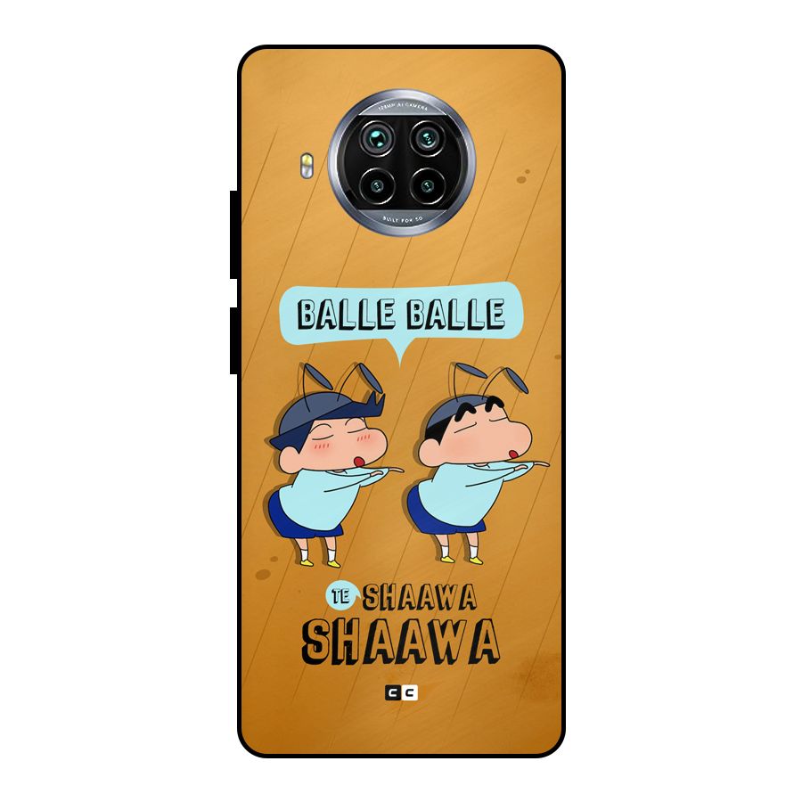 Balle Balle Shinchan Metal Back Case for Mi 10i