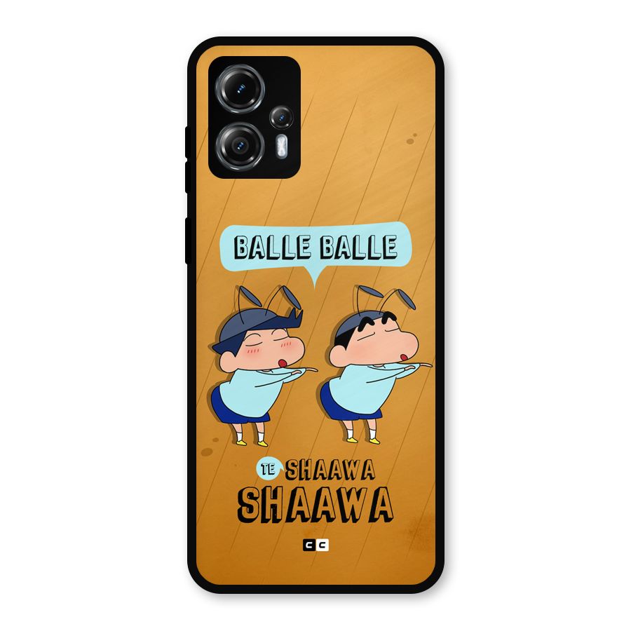 Balle Balle Shinchan Metal Back Case for Moto G13
