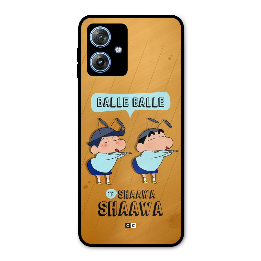 Balle Balle Shinchan Metal Back Case for Moto G54