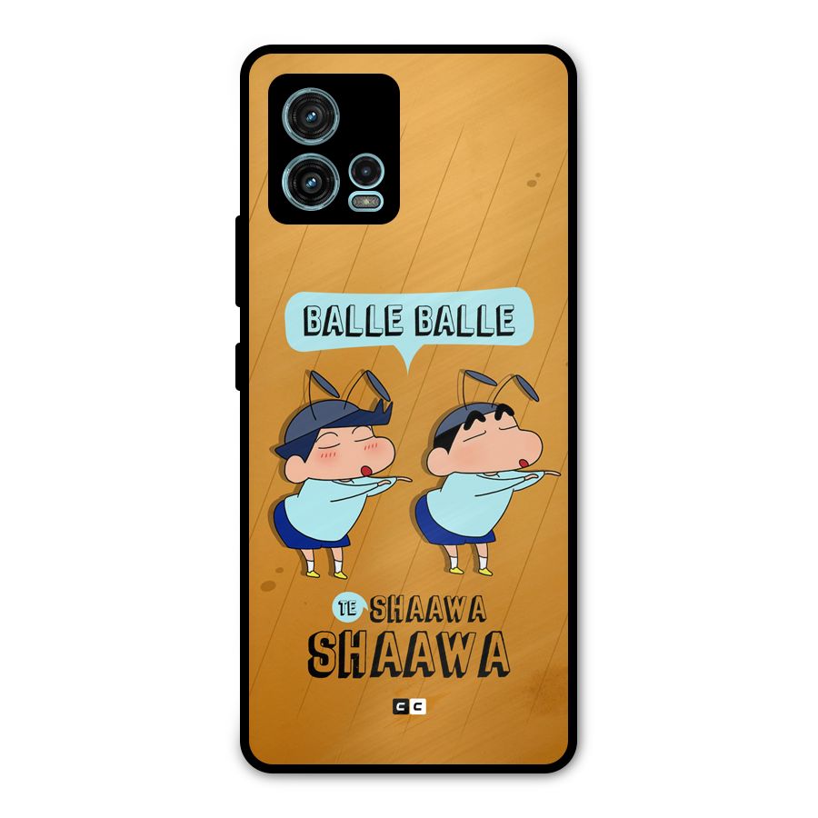 Balle Balle Shinchan Metal Back Case for Moto G72