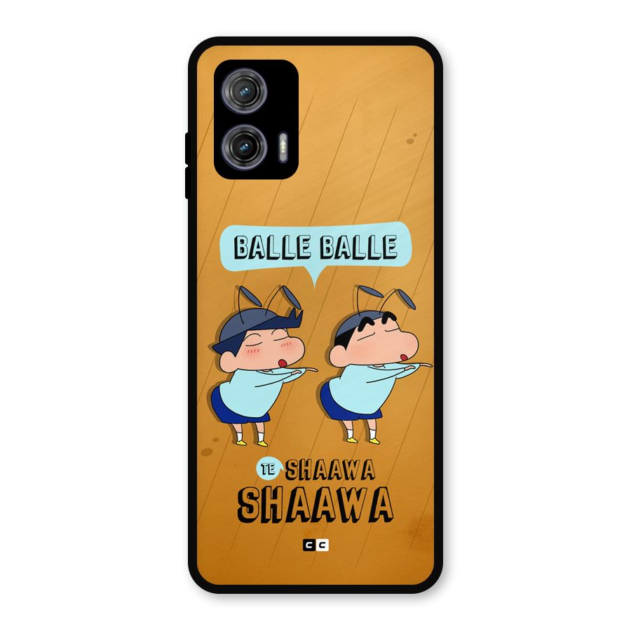 Balle Balle Shinchan Metal Back Case for Moto G73