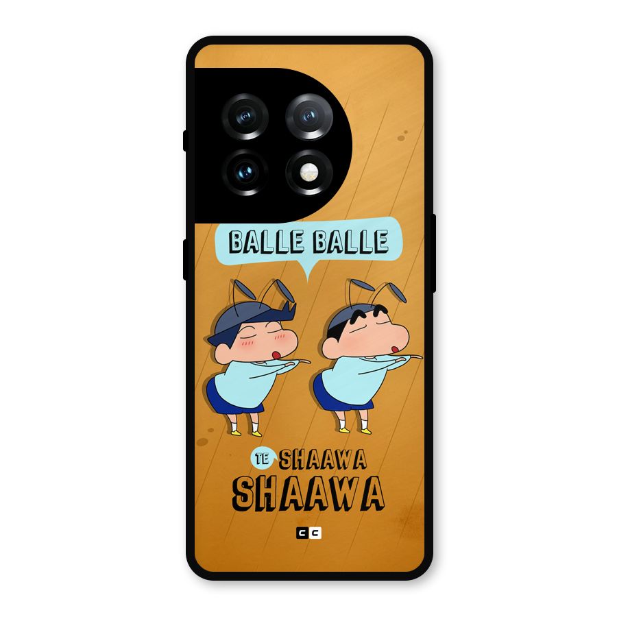 Balle Balle Shinchan Metal Back Case for OnePlus 11