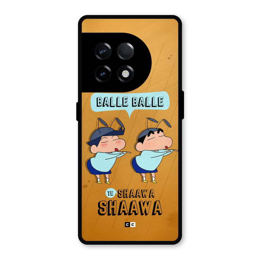 Balle Balle Shinchan Metal Back Case for OnePlus 11R
