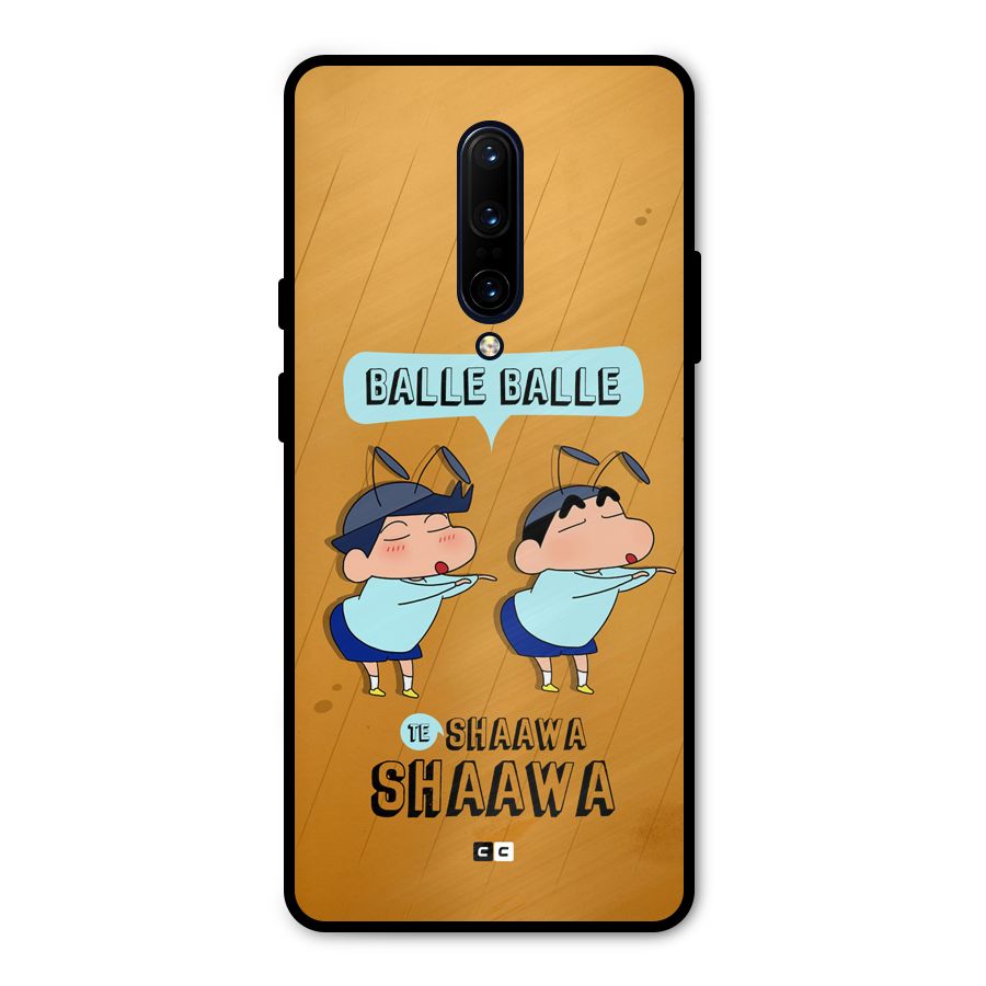 Balle Balle Shinchan Metal Back Case for OnePlus 7 Pro
