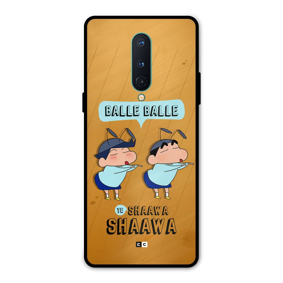 Balle Balle Shinchan Metal Back Case for OnePlus 8