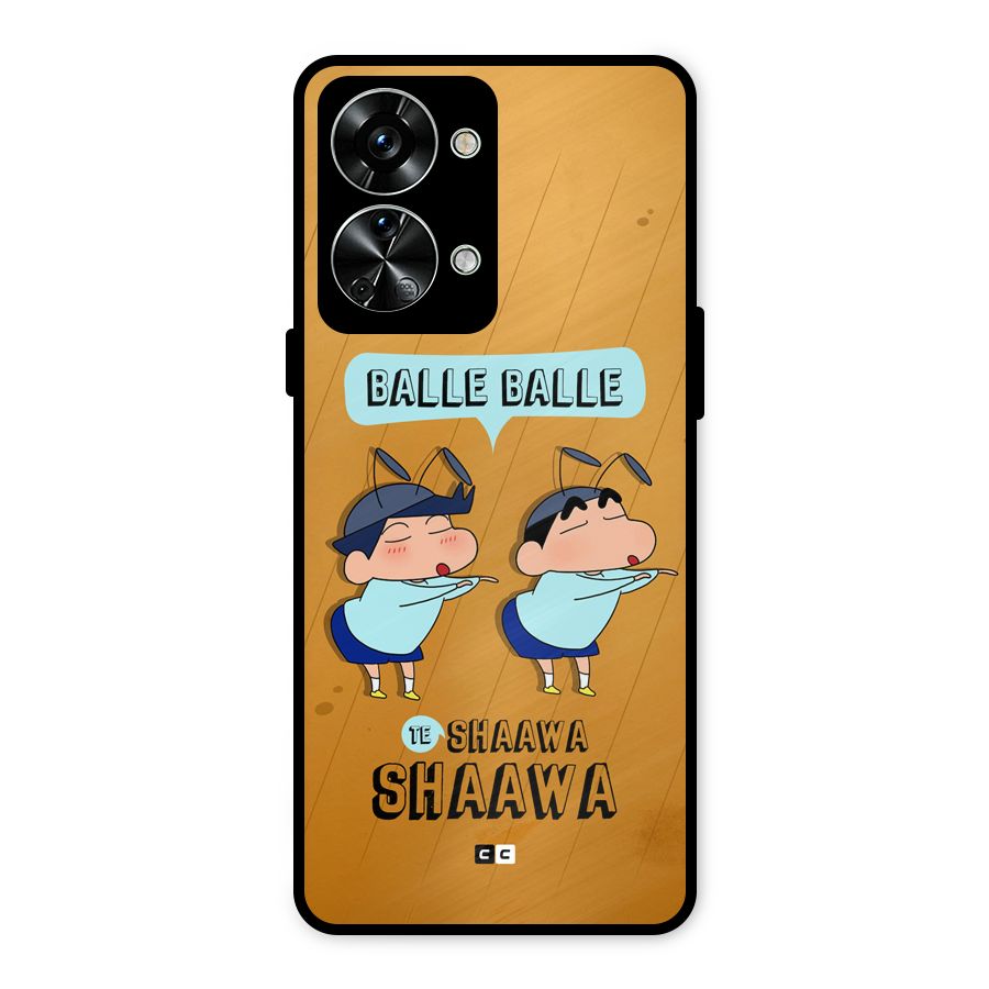 Balle Balle Shinchan Metal Back Case for OnePlus Nord 2T