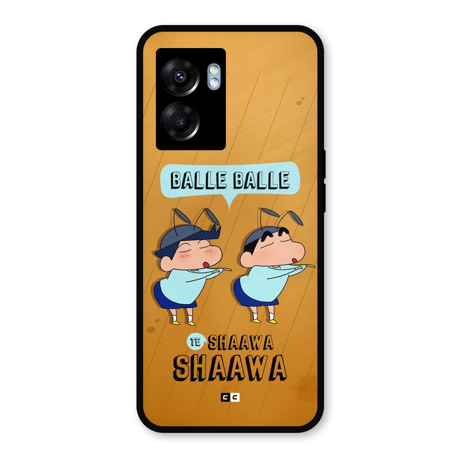 Balle Balle Shinchan Metal Back Case for Oppo K10 (5G)