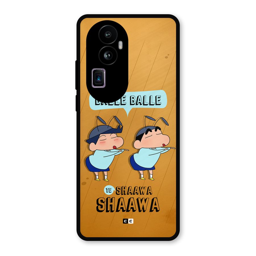 Balle Balle Shinchan Metal Back Case for Oppo Reno10 Pro Plus