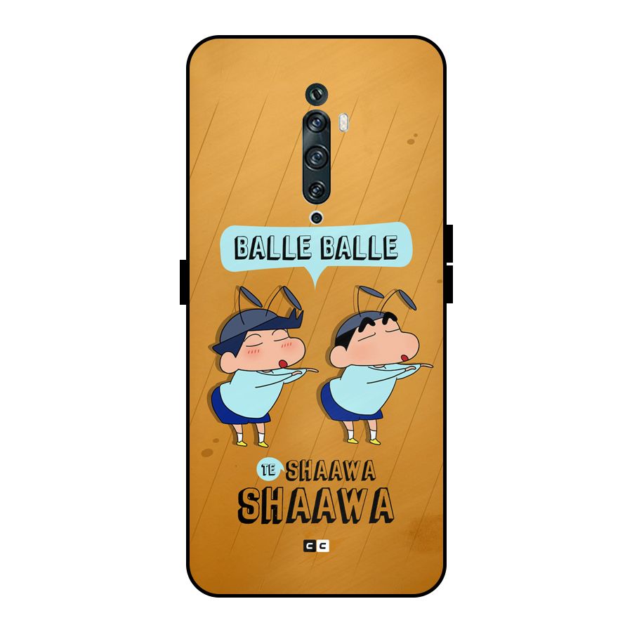 Balle Balle Shinchan Metal Back Case for Oppo Reno2 Z