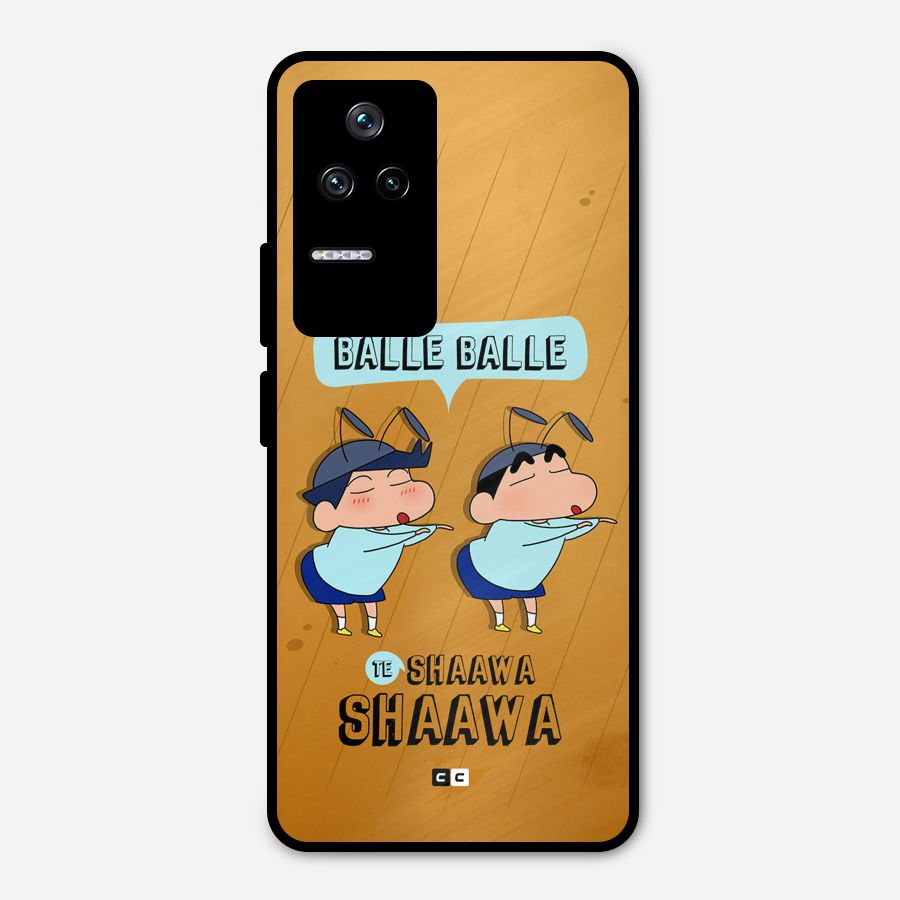 Balle Balle Shinchan Metal Back Case for Poco F4 5G