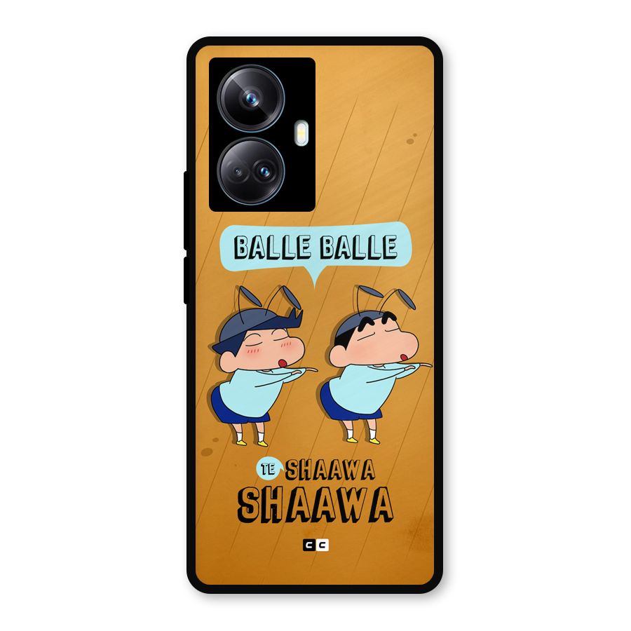 Balle Balle Shinchan Metal Back Case for Realme 10 Pro Plus