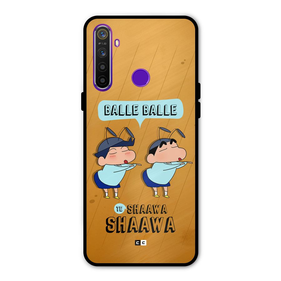 Balle Balle Shinchan Metal Back Case for Realme 5
