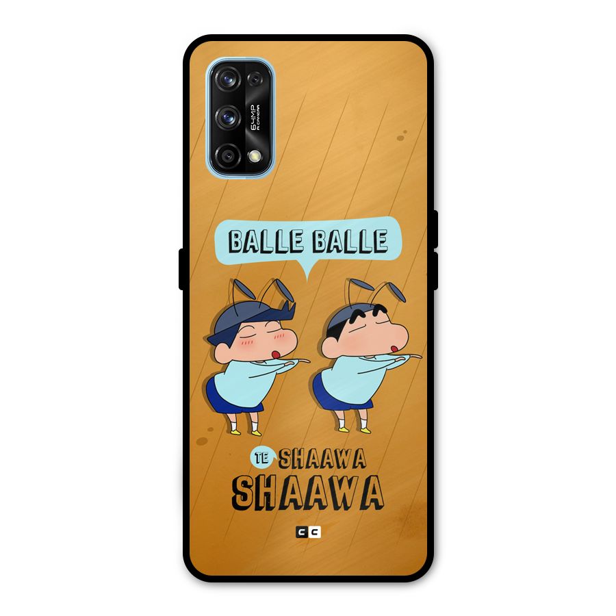 Balle Balle Shinchan Metal Back Case for Realme 7 Pro