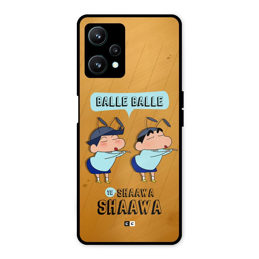 Balle Balle Shinchan Metal Back Case for Realme 9 Pro 5G