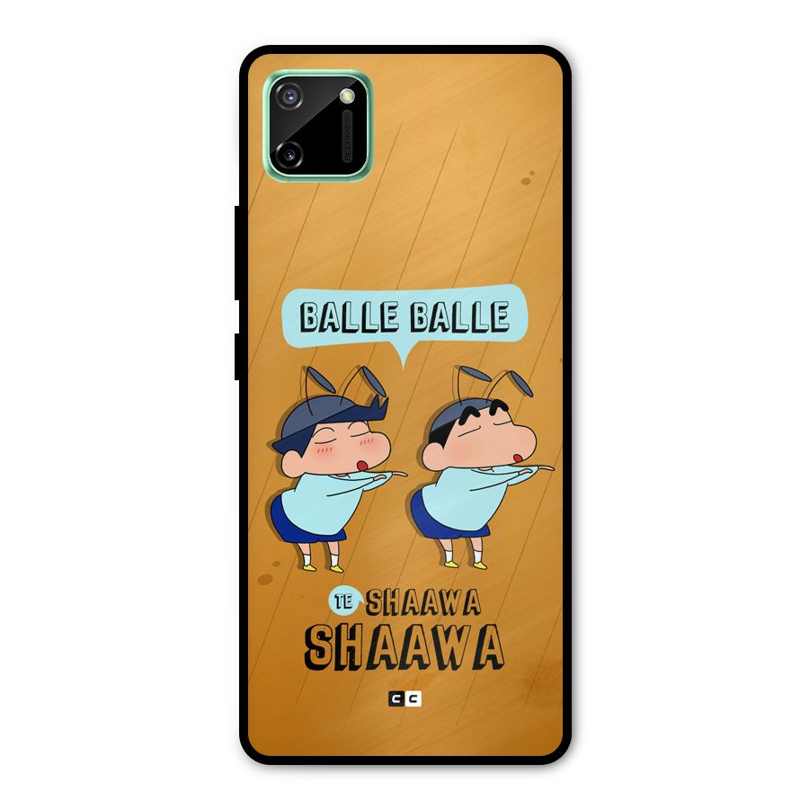 Balle Balle Shinchan Metal Back Case for Realme C11