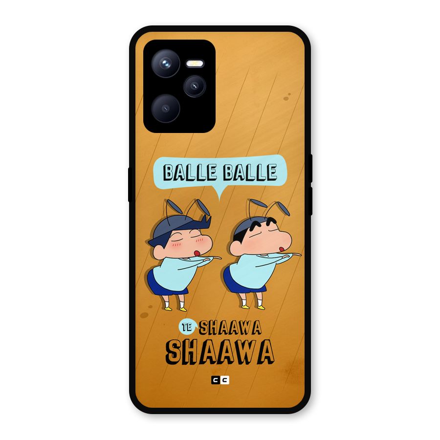 Balle Balle Shinchan Metal Back Case for Realme C35