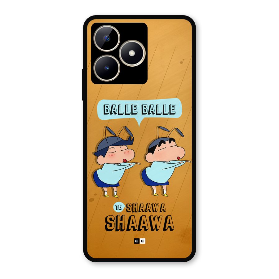 Balle Balle Shinchan Metal Back Case for Realme C53
