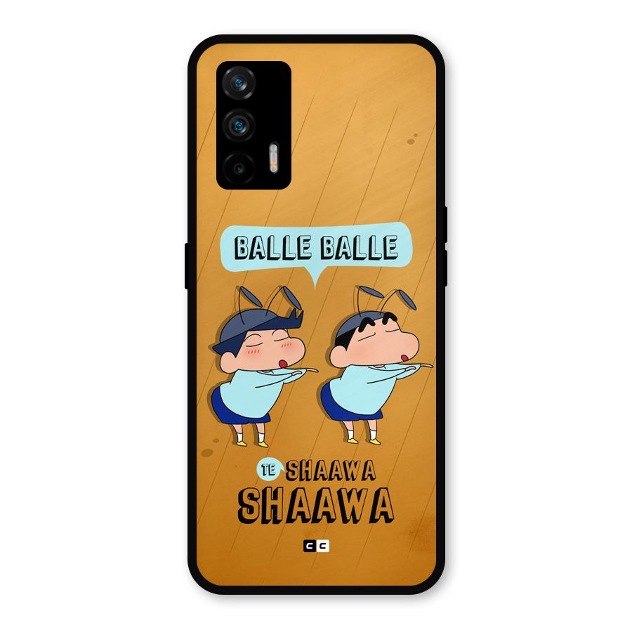 Balle Balle Shinchan Metal Back Case for Realme GT 5G
